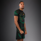 Рашгард - Venum Matupa Short Sleeve Rashguard - Black/Green/Gold​